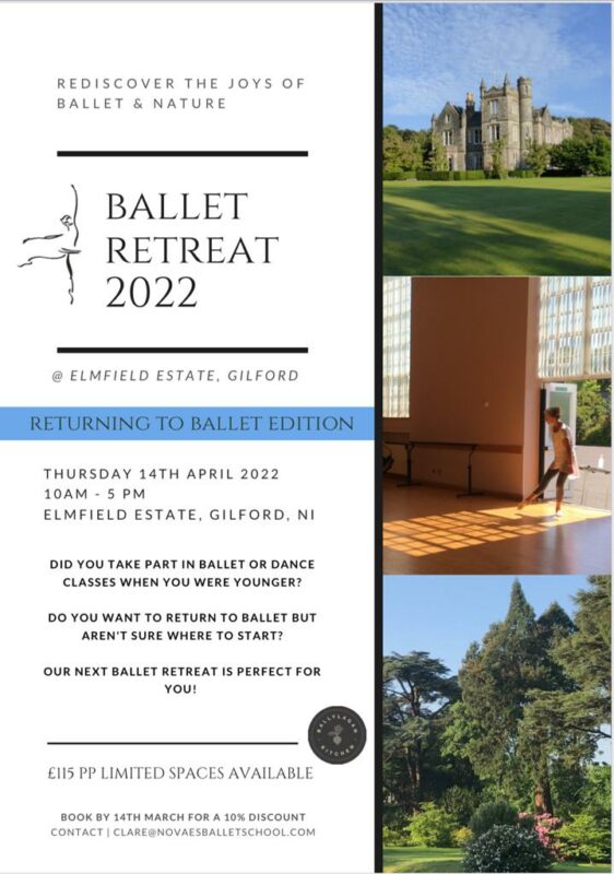 Ballet retreat flyer spring 2022